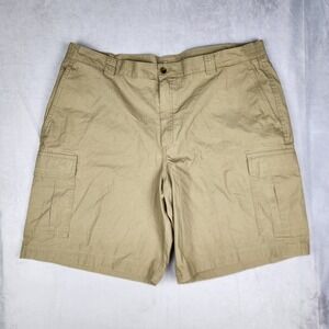 L.L.‎ Bean Men's Shorts 42 Beige Cargo Comfort Waist 10" Inseam Safari Tropic